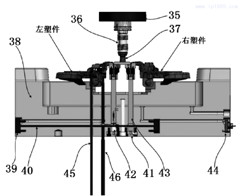 圖 6 模內(nèi)熱切機(jī)構(gòu)a