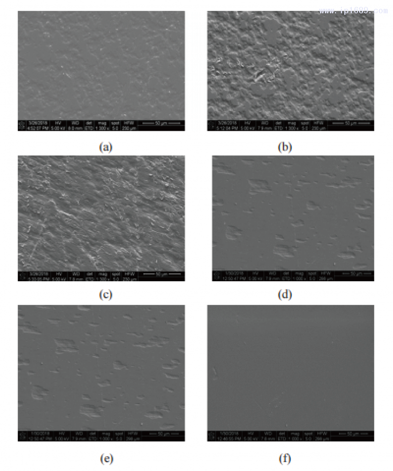 無填充體系下POE1或POE3不同含量時PP材料表面形貌-13